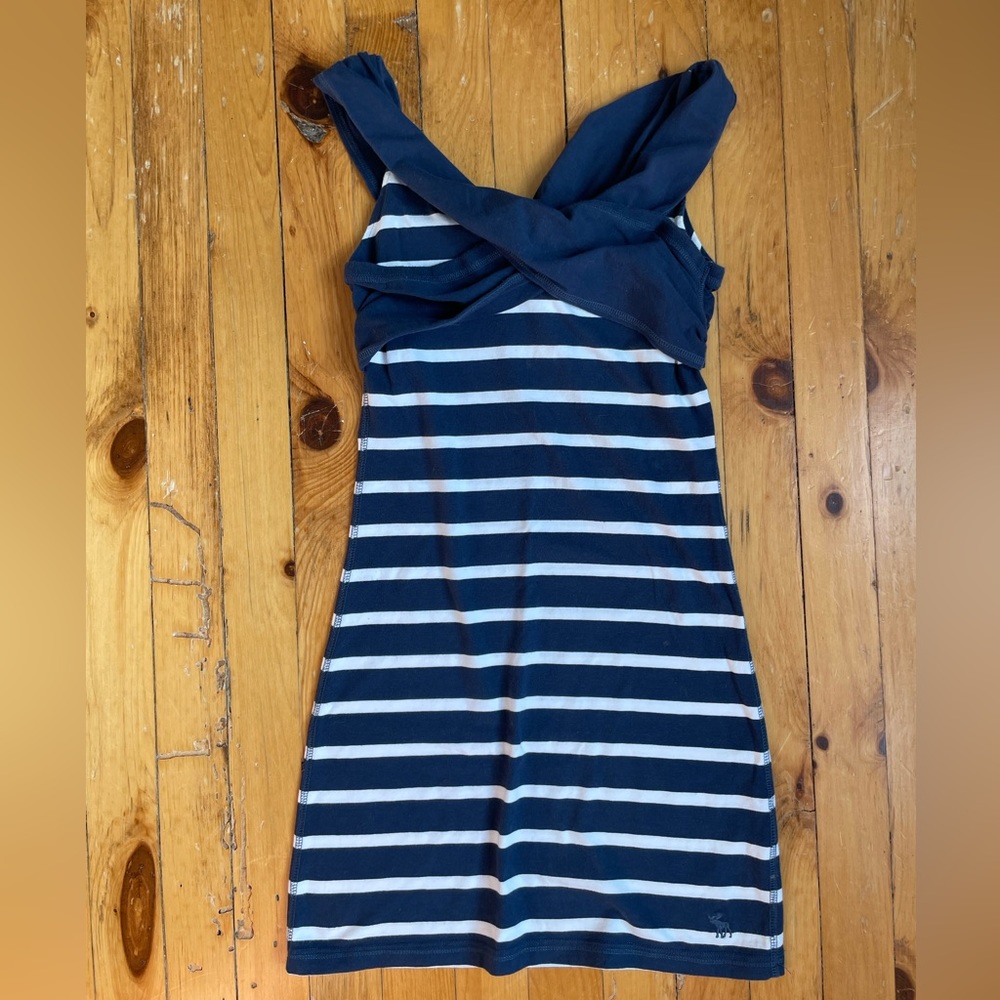 Abercrombie & Fitch Navy and White Sailor Dress Size Small